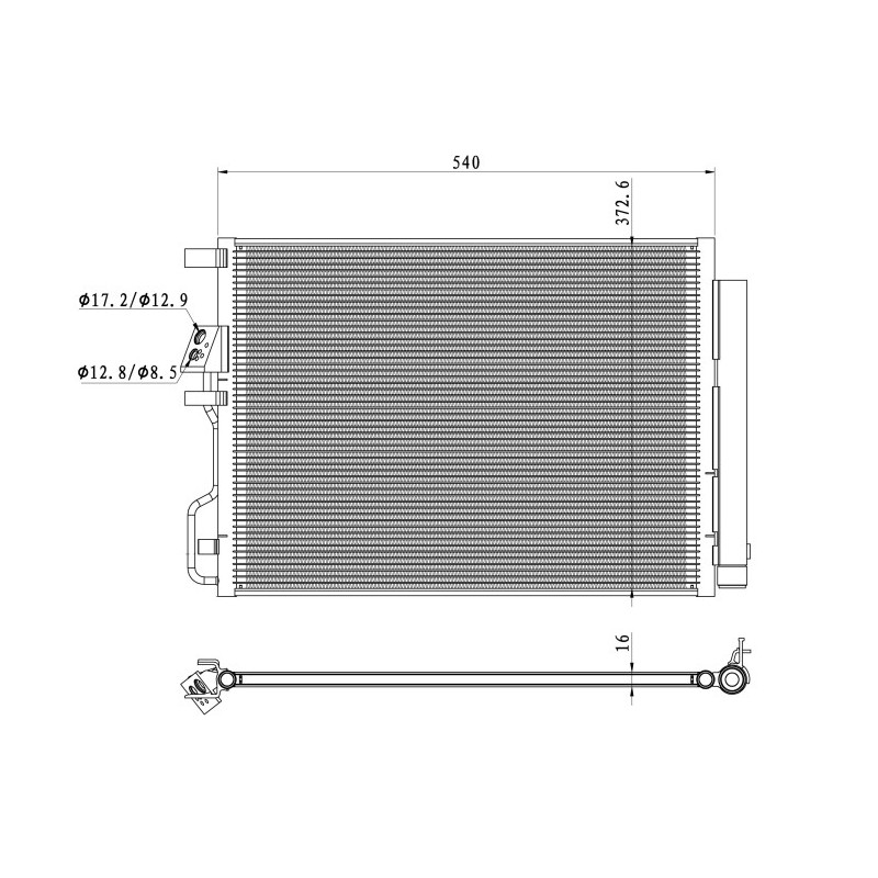 NRF 350501 Condensatore climatizzatore