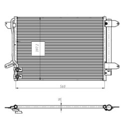 NRF 350507 Air conditioning condenser
