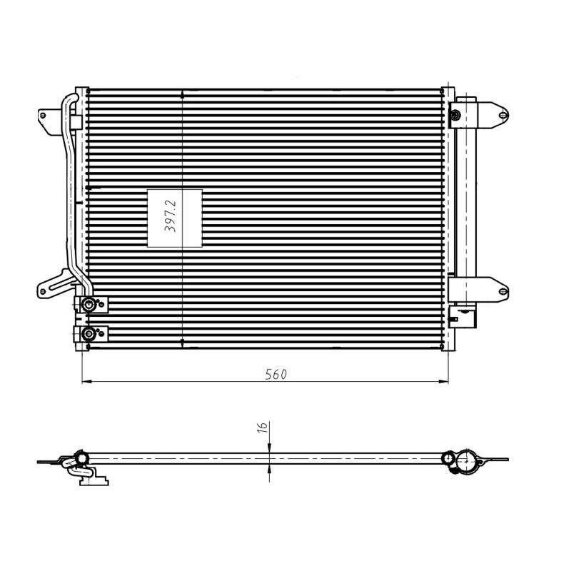 NRF 350507 Condenseur de climatisation