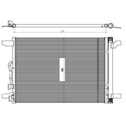 NRF 350509 Air conditioning condenser