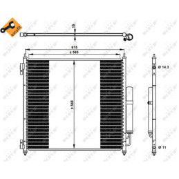 NRF 350336 Condensatore climatizzatore