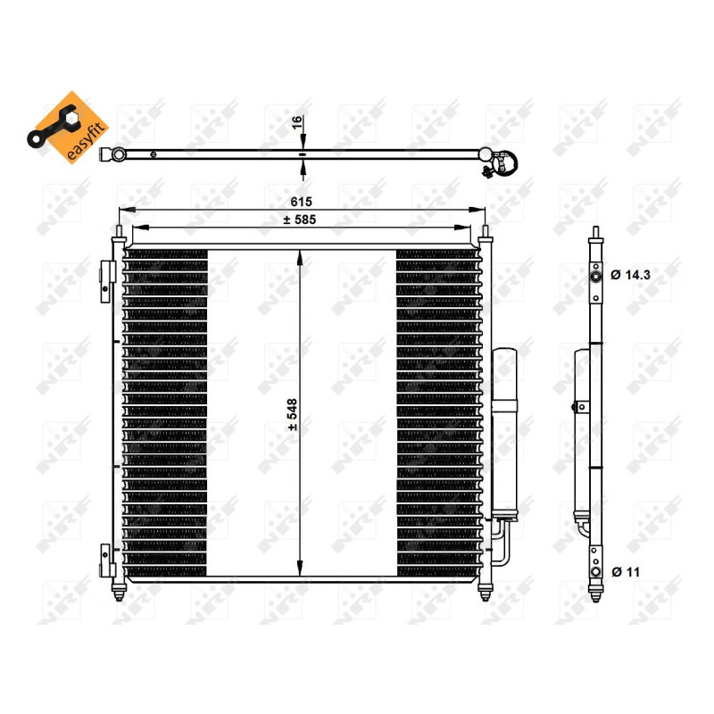 NRF 350336 Condensatore climatizzatore