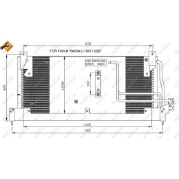 NRF 35218 Air conditioning condenser