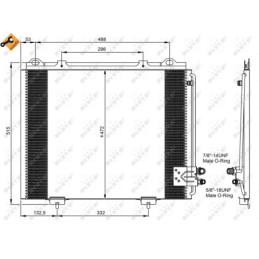 NRF 35228 Condensatore climatizzatore