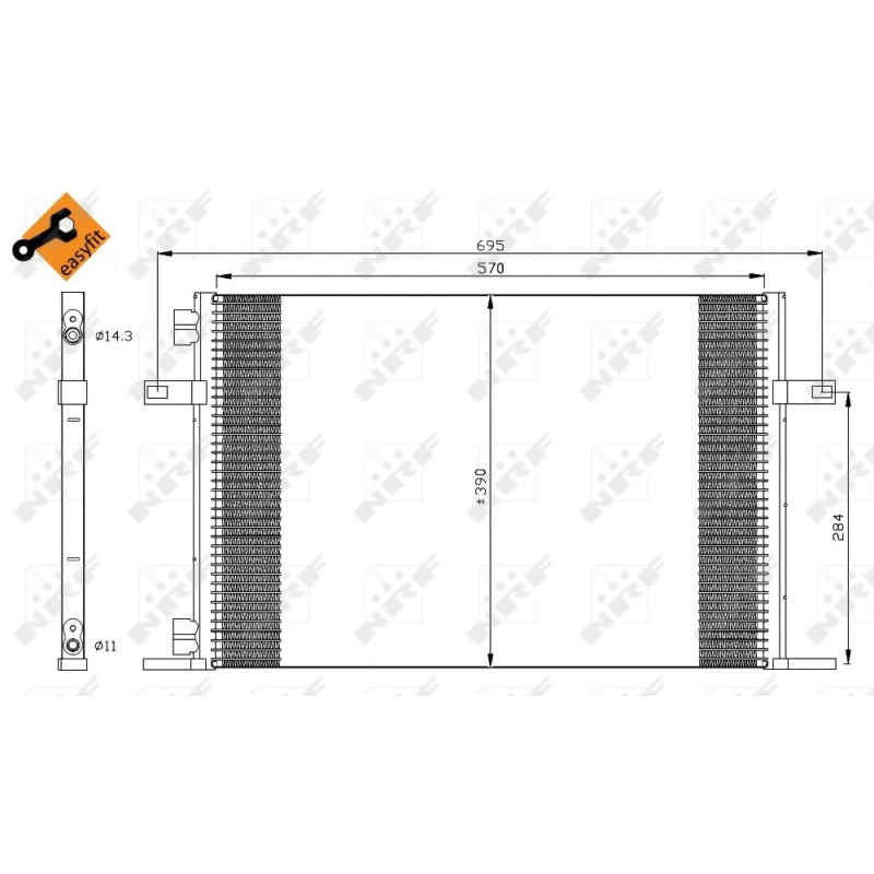 NRF 35311 Air conditioning condenser