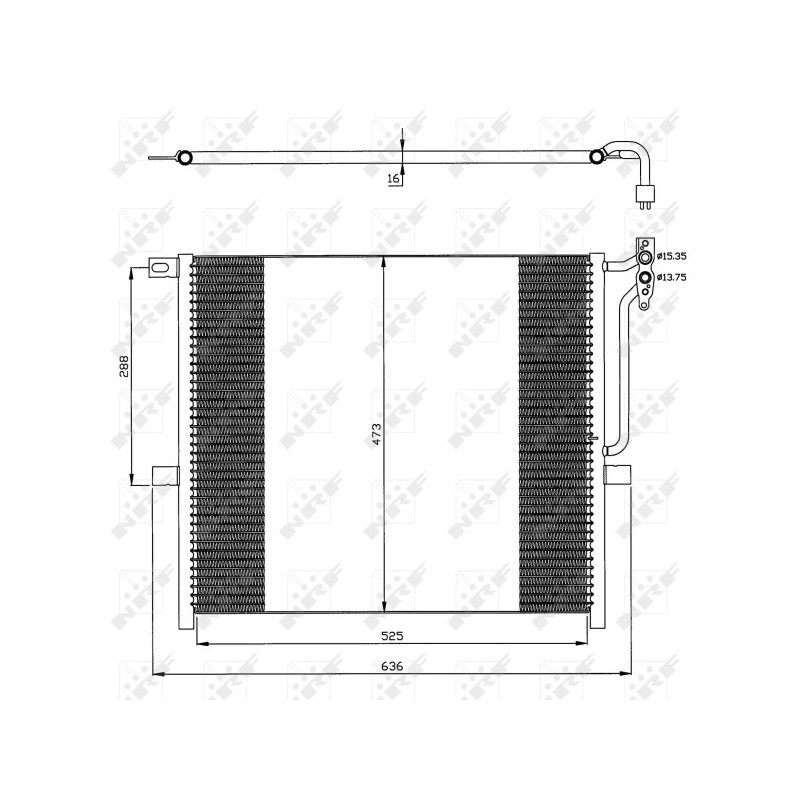 NRF 35468 Air conditioning condenser