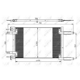 NRF 35493 Air conditioning condenser