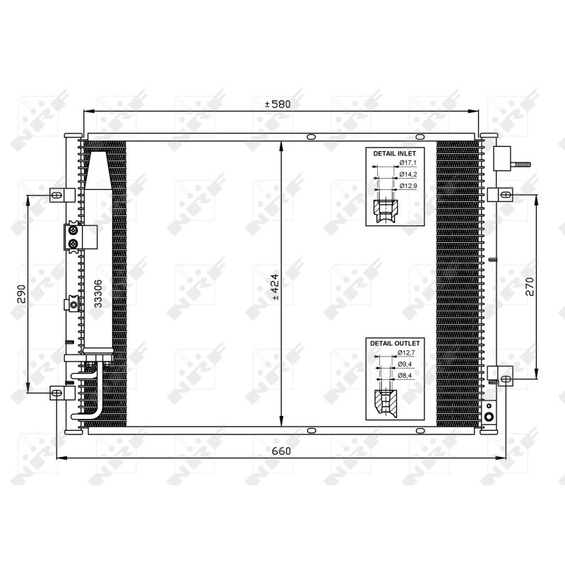 NRF 35515 Air conditioning condenser