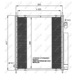 NRF 35562 Air conditioning condenser