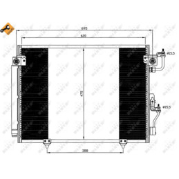 NRF 35619 Condensatore climatizzatore