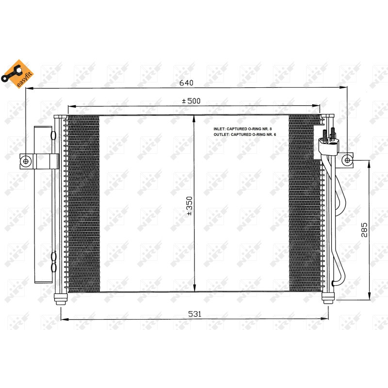NRF 35630 Condensatore climatizzatore