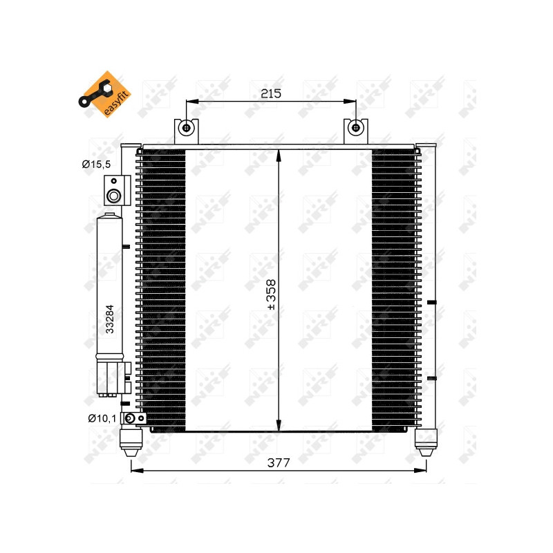 NRF 35637 Air conditioning condenser