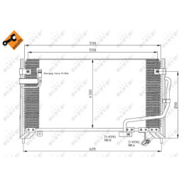 NRF 35650 Air conditioning condenser