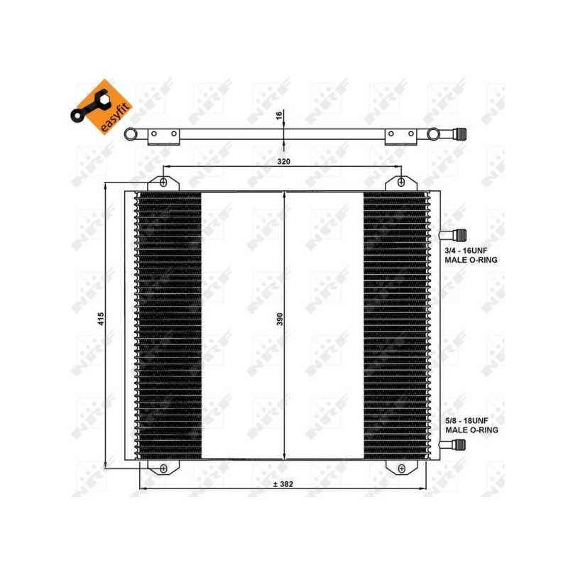 NRF 35785 Air conditioning condenser