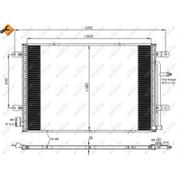 NRF 35841 Air conditioning condenser