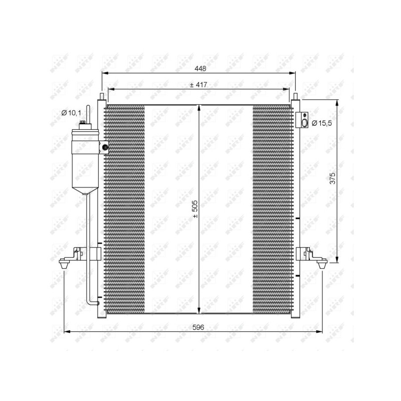 NRF 35871 Condensatore climatizzatore