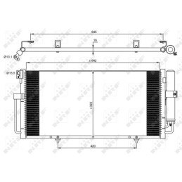 NRF 35875 Air conditioning condenser