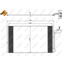 NRF 35882 Air conditioning condenser