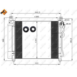 NRF 35888 Air conditioning condenser