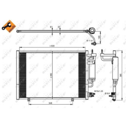 NRF 350205 Air conditioning condenser