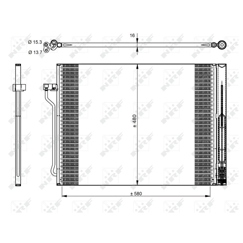 NRF 350325 Air conditioning condenser