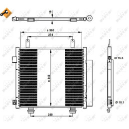 NRF 350337 Condensatore climatizzatore