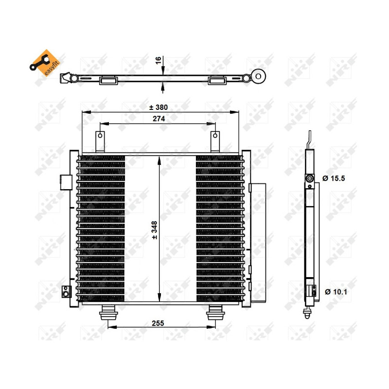 NRF 350337 Air conditioning condenser