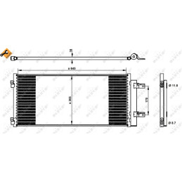 NRF 350338 Air conditioning condenser