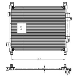 NRF 350420 Air conditioning condenser