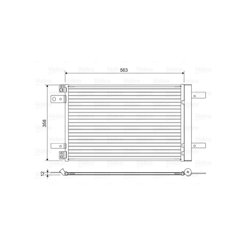 VALEO 822550 Air conditioning condenser