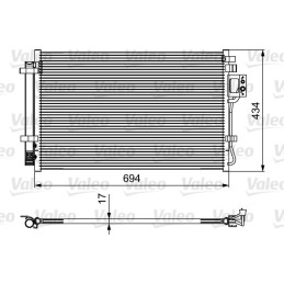VALEO 814429 Air conditioning condenser