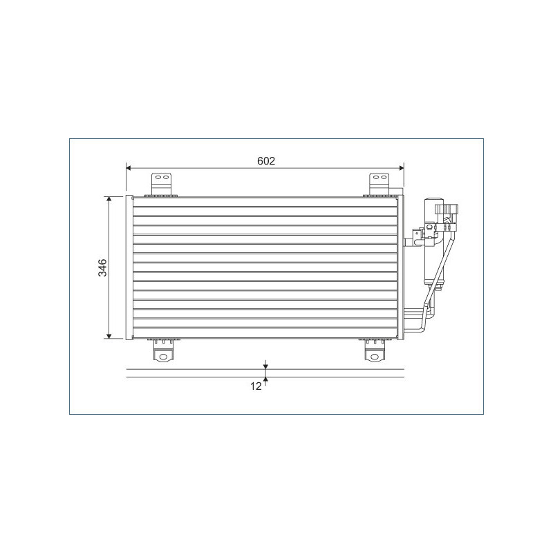VALEO 822589 Air conditioning condenser