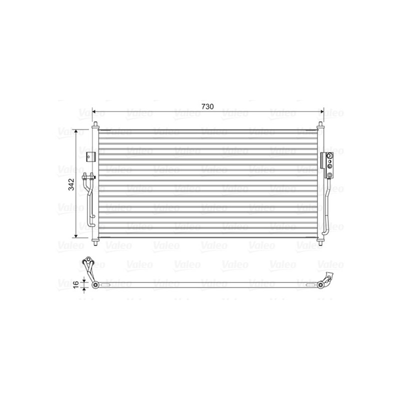 VALEO 822583 Air conditioning condenser