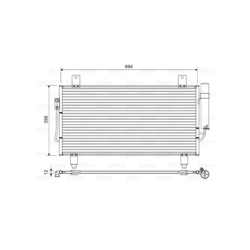 VALEO 822599 Air conditioning condenser