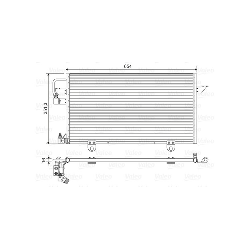 VALEO 822602 Air conditioning condenser