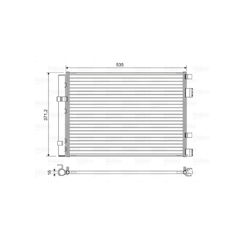 VALEO 822610 Air conditioning condenser