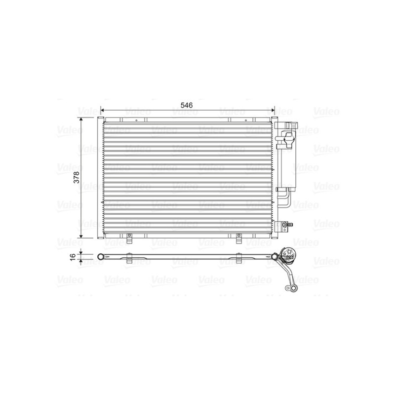 VALEO 822613 Air conditioning condenser