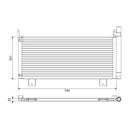 VALEO 822651 Air conditioning condenser
