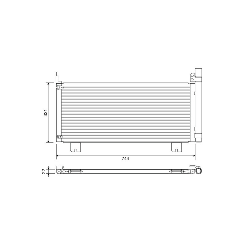VALEO 822651 Air conditioning condenser
