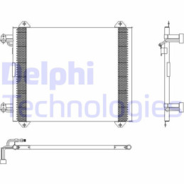 DELPHI TSP0225407 Condensatore climatizzatore