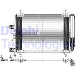 DELPHI TSP0225537 Condensador de aire acondicionado