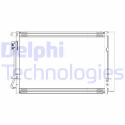 DELPHI CF20314 Condensador de aire acondicionado