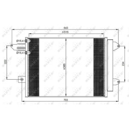 NRF 350070 Air conditioning condenser