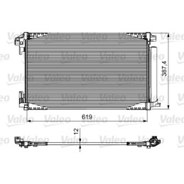 VALEO 814027 Air conditioning condenser