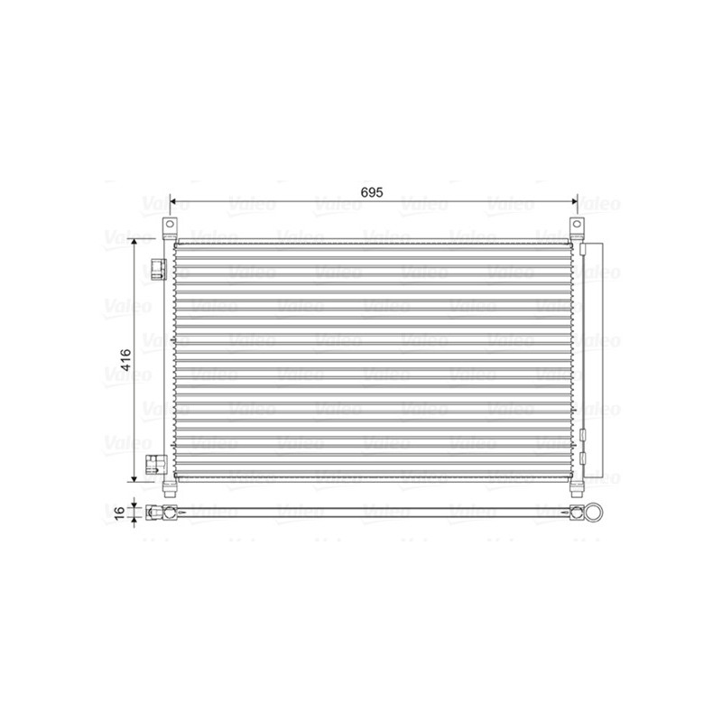 VALEO 822611 Air conditioning condenser