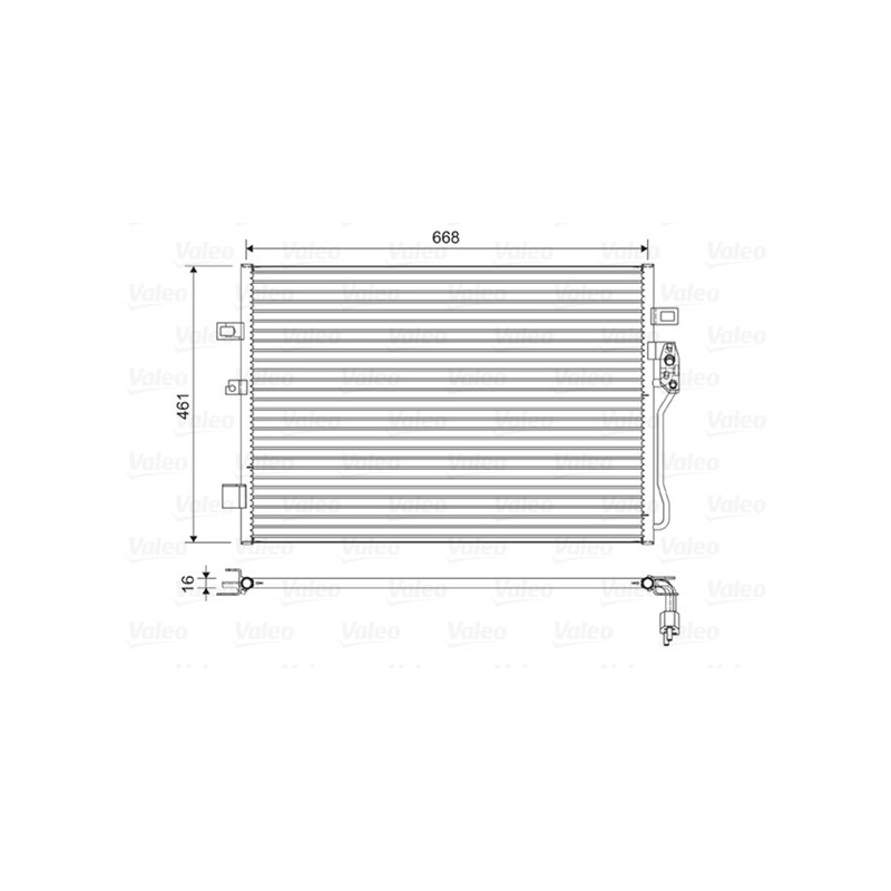VALEO 822625 Air conditioning condenser
