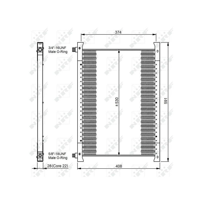 NRF 35064 Air conditioning condenser