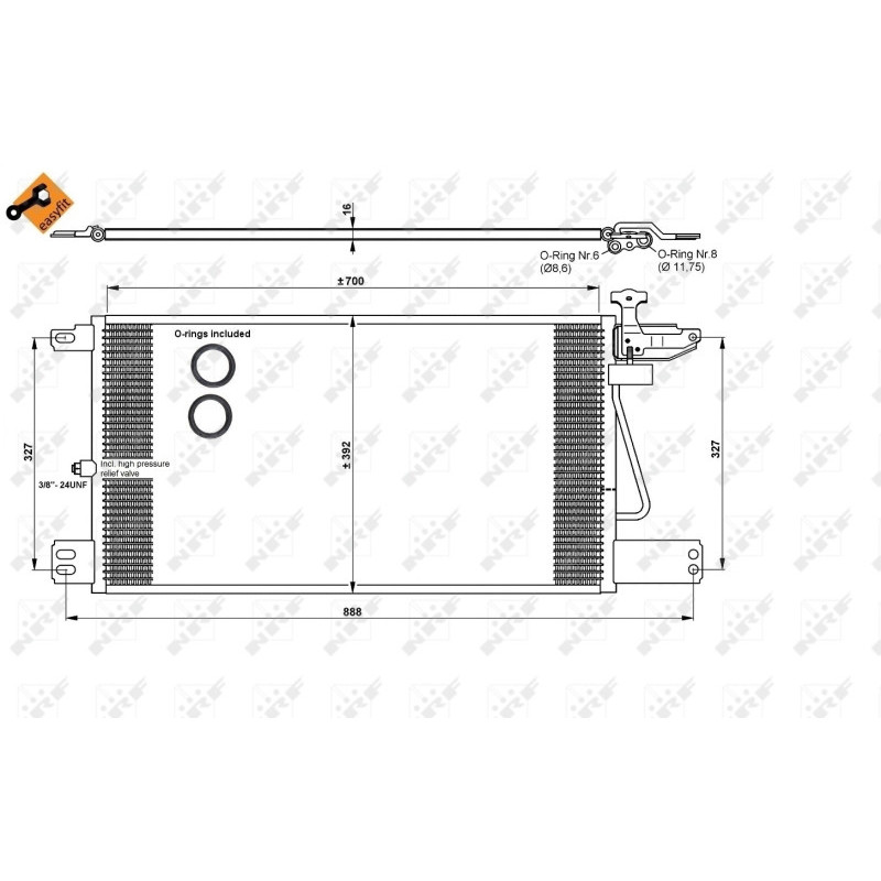 NRF 35790 Air conditioning condenser