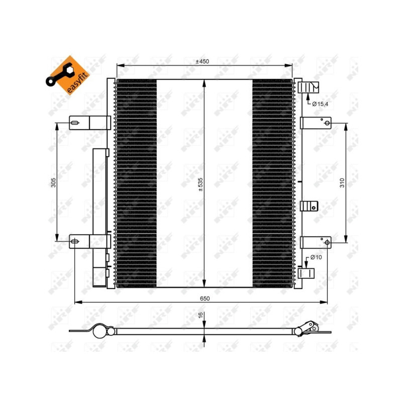 NRF 35925 Condensatore climatizzatore