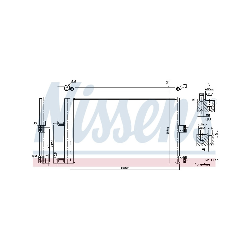 NISSENS 941210 Air conditioning condenser